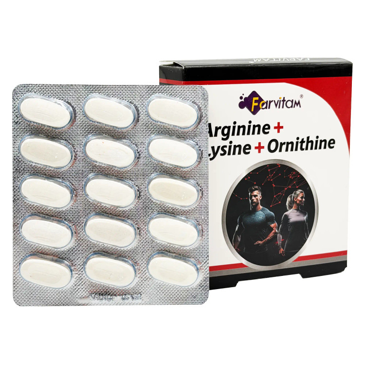 قرص آرژنین + لیزین + اورنیتین فارویتام