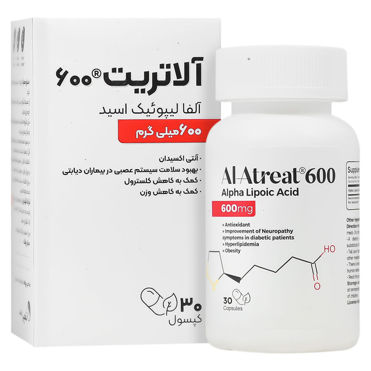 آلاتریت 600 میلی گرم آلفا لیپوئیک اسید تچرا فارمد