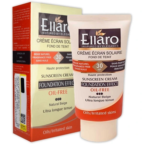 کرم ضد آفتاب فاقد چربی پوشش کرم پودر SPF30 الارو