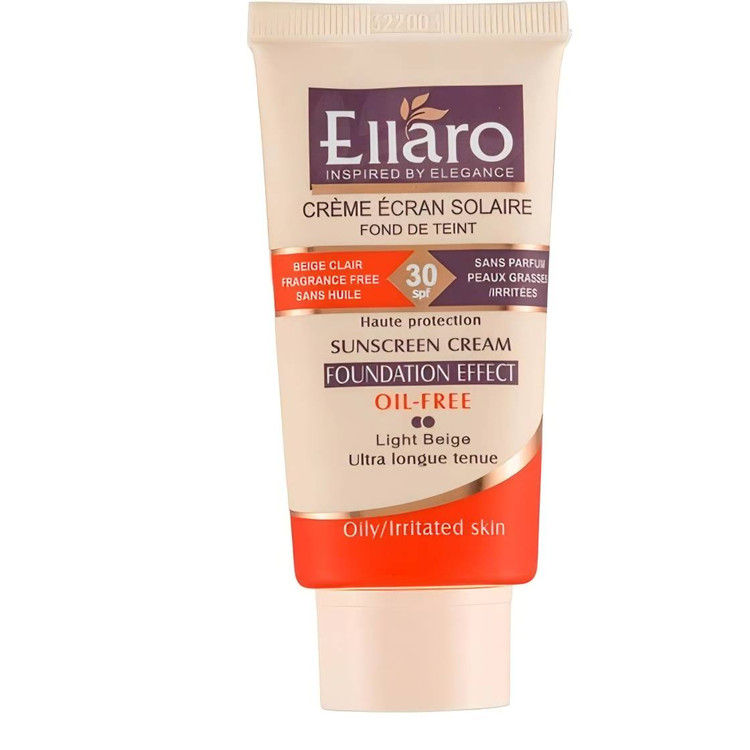 کرم ضد آفتاب فاقد چربی پوشش کرم پودر SPF30 الارو
