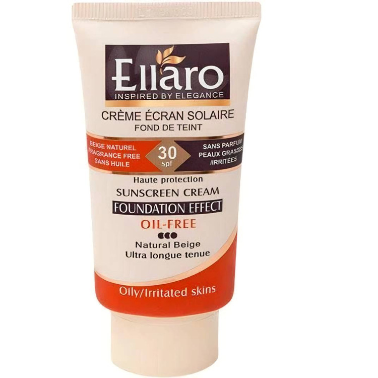 کرم ضد آفتاب فاقد چربی پوشش کرم پودر SPF30 الارو