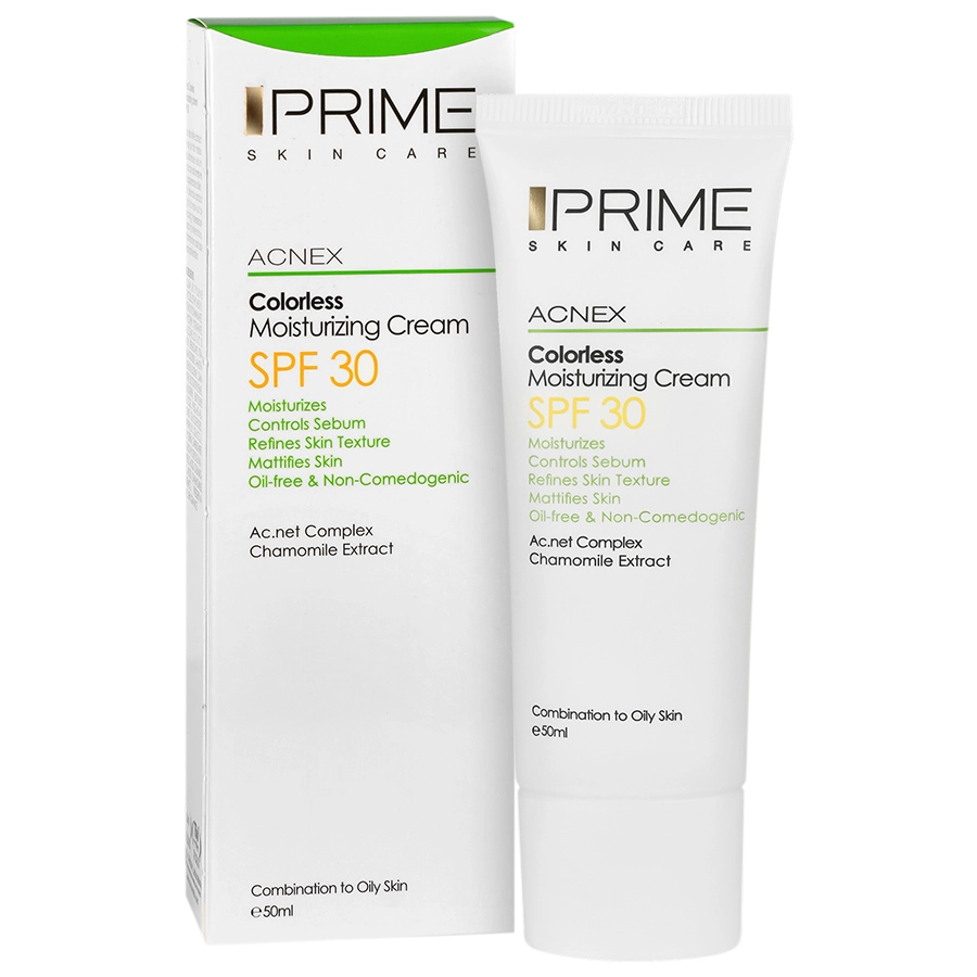 کرم مرطوب کننده بدون رنگ SPF30 پریم