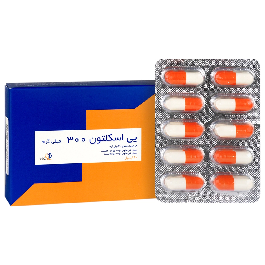 کپسول پی اسکلتون 300 میلی گرم دارو پژوهان پاسارگاد